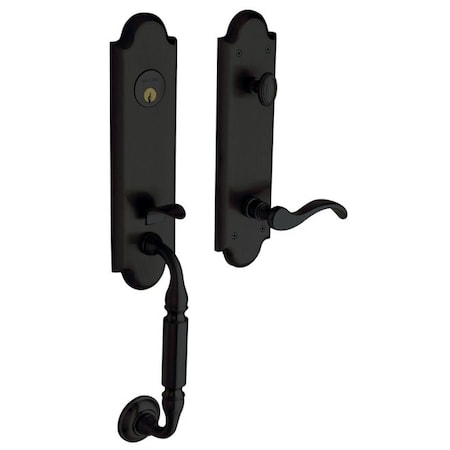 Baldwin Entry Handlesets Satin Black 85350.190.RENT