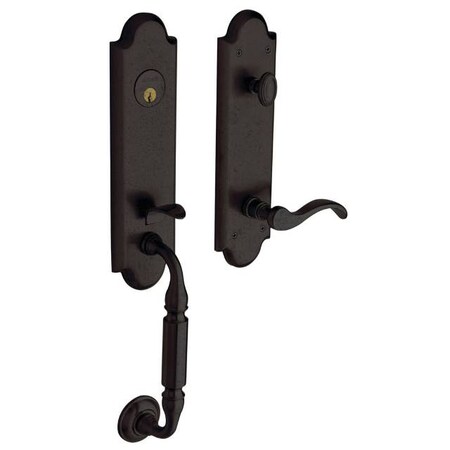 Baldwin Full Dummy Handlesets Distressed Oil Rubbed Bronze 85350.402.RFD
