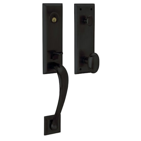 Baldwin Entry Handlesets Satin Black 85352.190.ENTR
