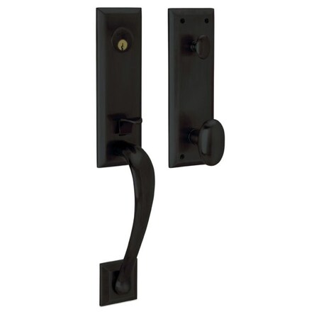 Baldwin Full Dummy Handlesets Satin Black 85352.190.FD