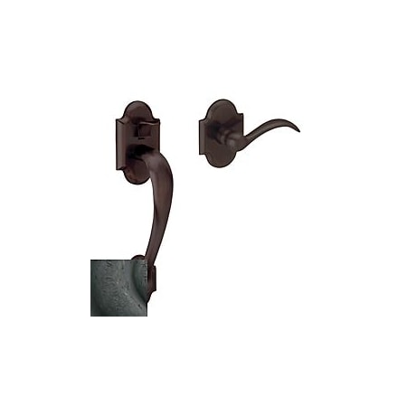 Baldwin Estate Passage Handlesets Distressed Oil Rubbed Bronze 85353.402.ACLH