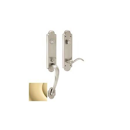 Baldwin Entry Handlesets Unlacquered Brass 85354.031.LENT