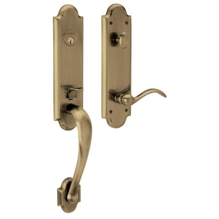 Baldwin Entry Handlesets Antique Brass 85354.050.LENT