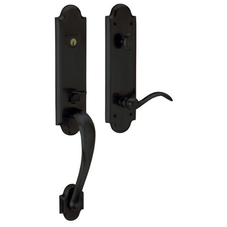 Baldwin Full Dummy Handlesets Satin Black 85354.190.RFD