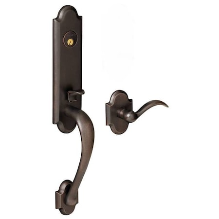 Baldwin Passage Handlesets Distressed Oil Rubbed Bronze 85354.402.ACLH