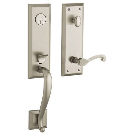 Baldwin Full Dummy Handlesets Lifetime Satin Nickel 85355.056.RFD