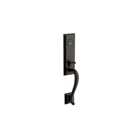 Baldwin Single Cylinder Handlesets Oil Rubbed Bronze by Lifetime Brass 85355.102X003.LENT