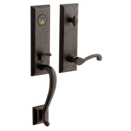 Baldwin Entry Handlesets Distressed Venetian Bronze 85355.412.RENT