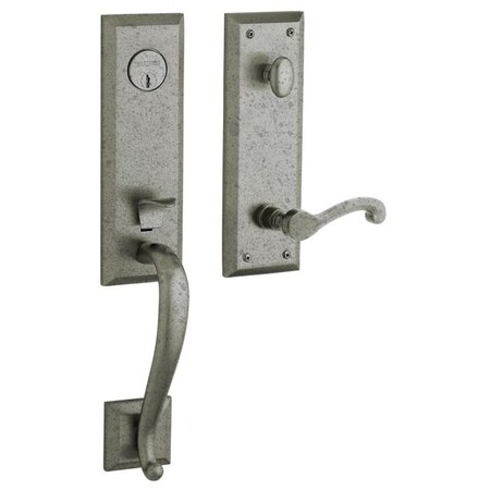 Baldwin Entry Handlesets Distressed Antique Nickel 85355.452.RENT