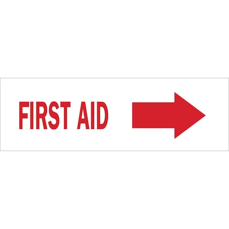 Brady First Aid, 14" W x 5" H, Rectangle, Polyester, 85357 85357