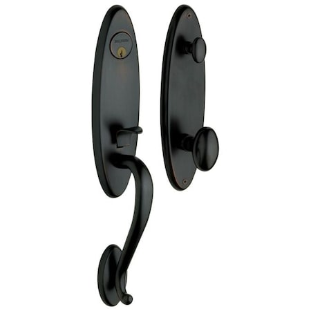 Baldwin Entry Handlesets Satin Black 85360.190.ENTR