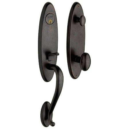 Baldwin Full Dummy Handlesets Distressed Oil Rubbed Bronze 85360.402.FD