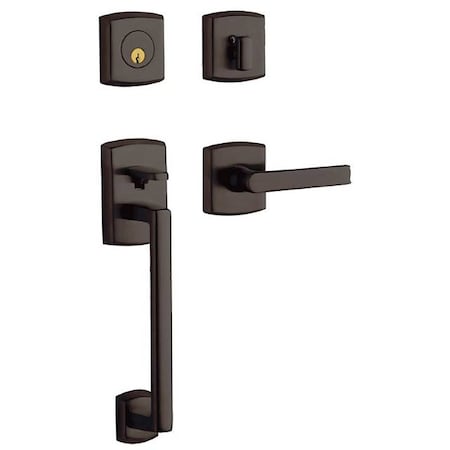 Baldwin Double Cylinder Entry Handlesets Venetian Bronze 85386.112.LDBL