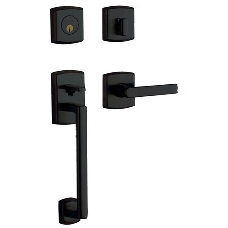 Baldwin Full Dummy Handlesets Satin Black 85386.190.LFD