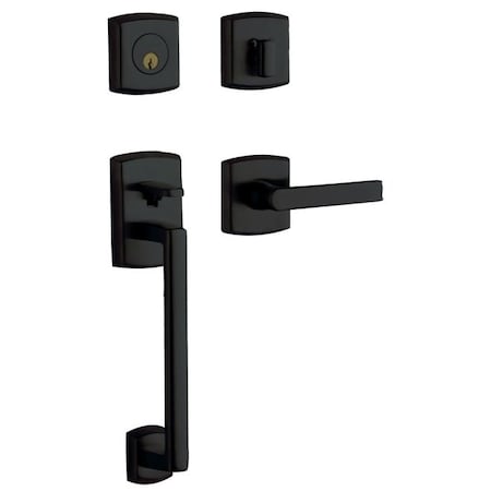 Baldwin Entry Handlesets Satin Black 85386.190.RENT