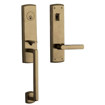 Baldwin Entry Handlesets Antique Brass 85387.050.LENT