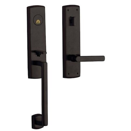 Baldwin Entry Handlesets Distressed Oil Rubbed Bronze 85387.402.RENT