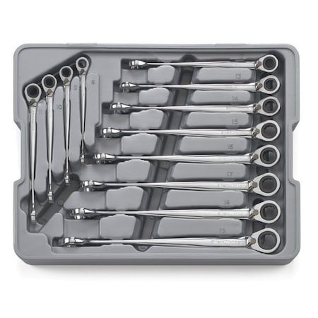 Red 7-Piece Protoco 5020 Stubby Wrench Rack Red 7-Piece Protoco 5020 Stubby Wrench Rack