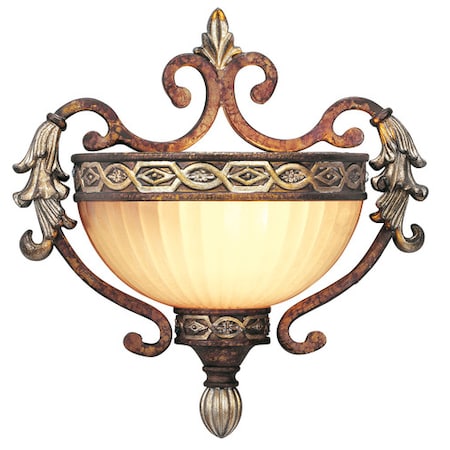 Livex Lighting Seville 1 Light Palacial Bronze with Gilded Accents Wall Sconce 8540-64