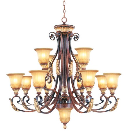 Livex Lighting Villa Verona 13 Light Verona Bronze with 8559-63