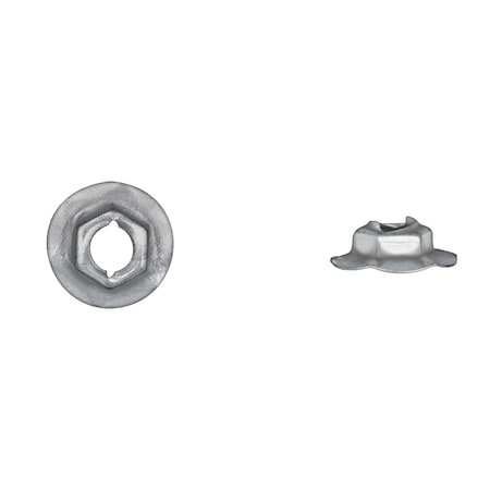 Disco Zinc Hex Thrd Cutting Nuts 5/16" Stud Size 7/8" Flange PK50 856PK