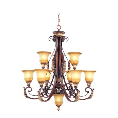 Livex Lighting Villa Verona 10 Light Verona Bronze with 8579-63