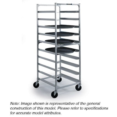 Lakeside Aluminum Oval Tray Rack; Universal Ledge Style - Holds (10) Trays 8585