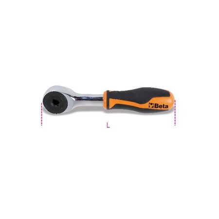Beta 1/4" Female Hex Drive, 126mm Bit Ratchet with Rotatng Hand 1/4" Drive 008609884