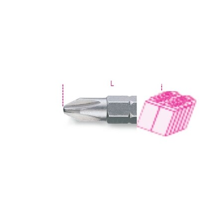 Beta Cross Head Screwdriver Bit, PH0 008610250