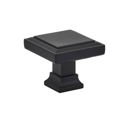 Emtek Flat Black Knob 86296US19 86296US19