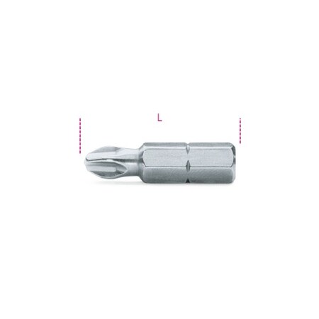 Beta Cross Head Screwdriver Bit, PH2 008660205