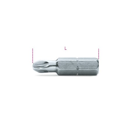 Beta Cross Head Screwdriver Bit, PZ2 008660305