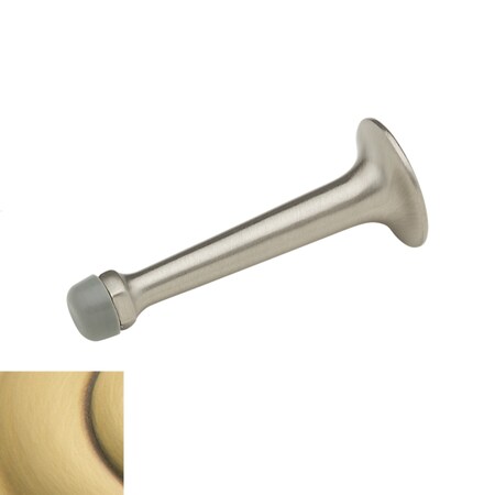 Baldwin Estate Satin Brass with Brown Door Stop 4050.060