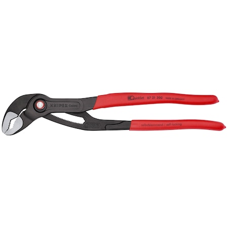 Knipex QuickSet Water Pump Pliers, 12" Cobra Qu 87 21 300