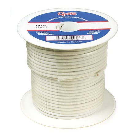Grote Primary Wire, GPT, 18 AWG, Copper, Gray, PVC Jacket, Stranded 87-9003