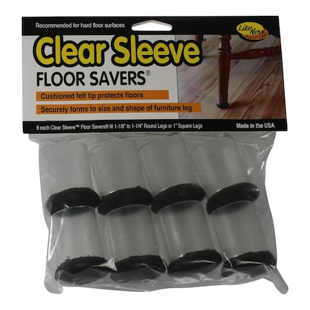 Master Mfg Flexible Clear Chair Leg Floor Pro, PK48 88451CS