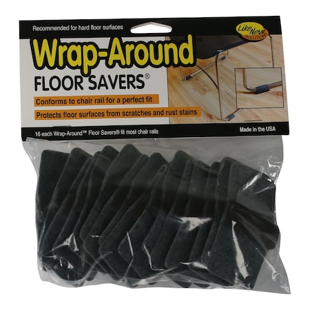 Master Mfg Wrap-Around Felt Floor Savers, 1/4, PK96 88458CS
