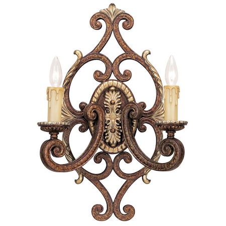 Livex Lighting Seville 2 Light Palacial Bronze with Gil 8862-64