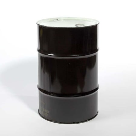 Pipeline Packaging Steel Drum w/Gasket Fittings, 30 gal., Blk 03-19-079-00054