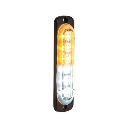 Buyers Products Thin 4.5 Inch Amber/Clear Vertical LED Strobe Light 8891912