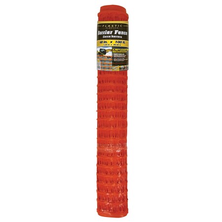 Yardgard Barrier Fence, Orange, 4 ft.X100 ft. 889210A