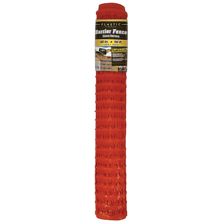 YARDGARD PL Safety/Barrier Fence, Org, 4 ft.x50 ft. 889211A