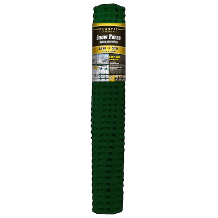 Yardgard PL Snow Fence, Green, 48"X50 ft. 889221A