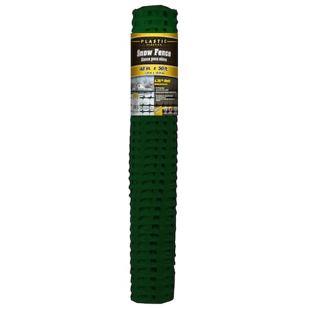 YARDGARD PL Snow Fence, Green, 48"X50 ft. 889221A