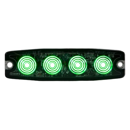 Buyers Products Ultra Thin 4.5 Inch Green LED Strobe Light 8892249