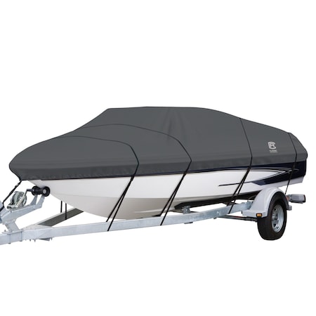 Classic Accessories Boat Cover, Model E, Charcoal StormPro 88958