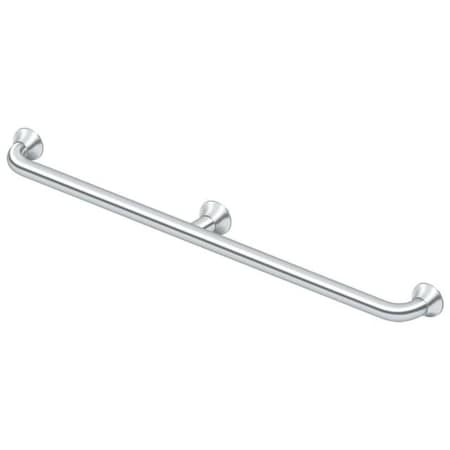Deltana Contemporary Grab Bar, 88 Series Bright Chrome 42", 42" L, Solid Brass, Bright Chrome 88GB42-26
