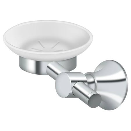 Deltana Soap Holder Dish/Glass 88 Series Bright Chrome 88SD-26