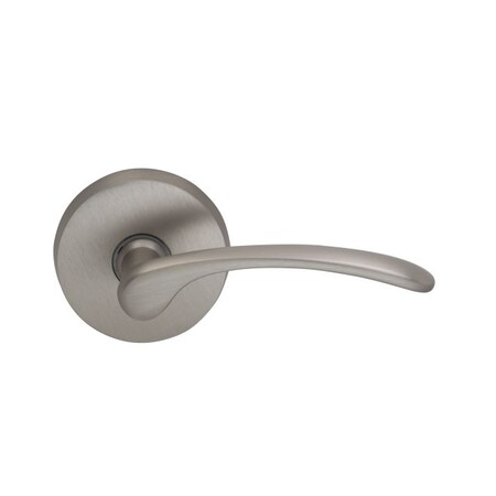 Omnia Lever Privacy 2-3/4" Backset, T Strike, 1-3/8" Doors Satin Nickel 890 890/00A.PR15