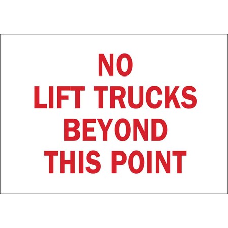 Brady Facility Traffic Sign, 7" H, 10" W, Polyester, Rectangle, English, 89136 89136